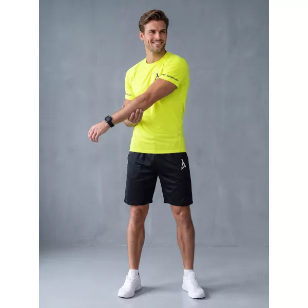  Pánske funkčné kompresné tričko s krátkym rukávom premium ALTISPORT VOJ/ALM000TR04 NEON YELLOW 