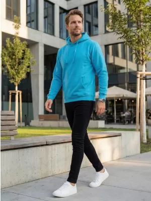 Pánska mikina ALTISPORT NoPrint NP/ALM679NJ TURQUOISE