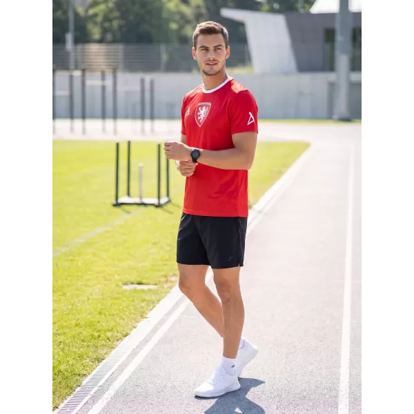  Pánske funkčné prémiové tričko ALTISPORT VOJ/ALM040TR01 ČERVENÁ 