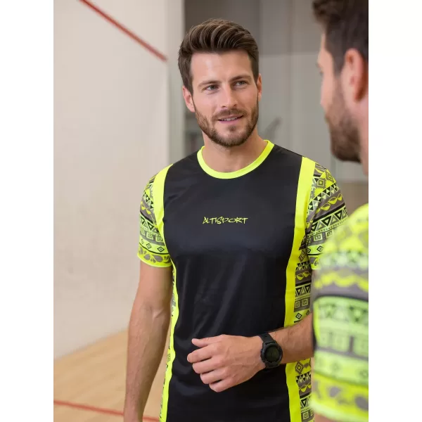  Pánske funkčné tričko premium ALTISPORT VOJ/ALM043TR01 NEON žltá 