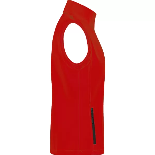  Dámska softshellová vesta ALTISPORT NoPrint NP/ALW7211NJ RED/BLACK 