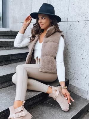 Dámska vesta DSTREET BEEWARM TY3800 KARAMEL
