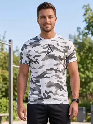 Pánske funkčné prémiové tričko ALTISPORT VOJ/ALM038TR01 BIELA