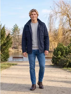 Pánska bunda Brandit M-65 Field BD3108 Navy