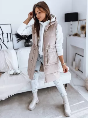 Dámska vesta DSTREET LADISA TY3289 KARAMEL