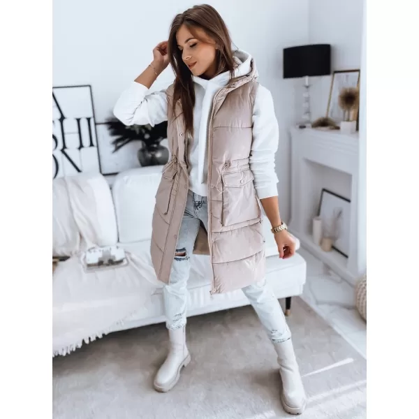  Dámska vesta DSTREET LADISA TY3289 KARAMEL 