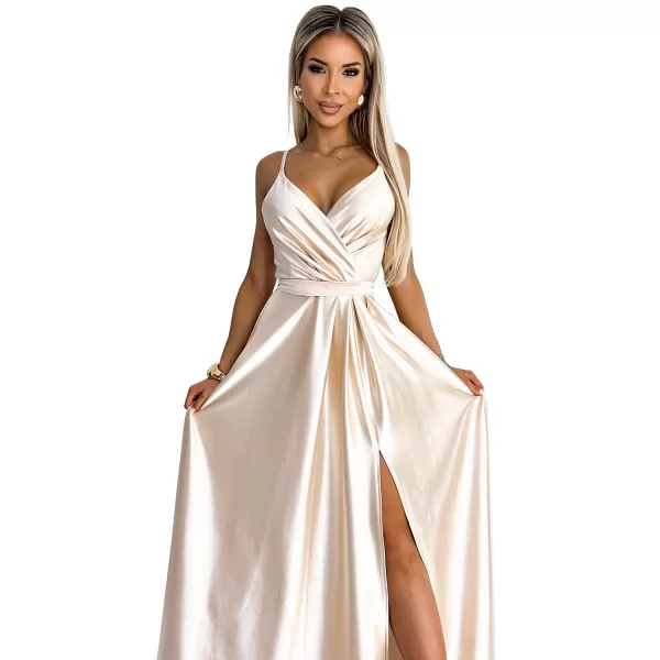  Šaty NUMOCO JULIET 512-3 BÉŽOVÁ 