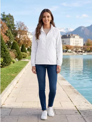 Dámska bunda ALTISPORT NoPrint NP/ALW1311NJ WHITE