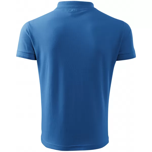  Pánske tričko s golierom ALTISPORT NoPrint NP/ALM302 AZÚRO modrá 