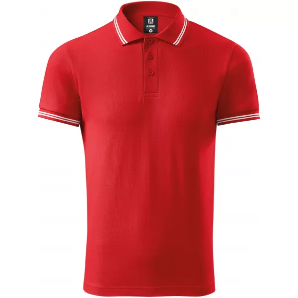  Pánske tričko s golierom ALTISPORT NoPrint NP/ALM912 červená 