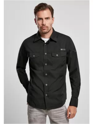 Pánska košeľa Brandit Slim Worker BD4005 čierna