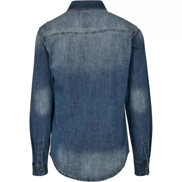  Pánska košeľa BRANDIT RILEY DENIM BD4020 BLUE WASHED 