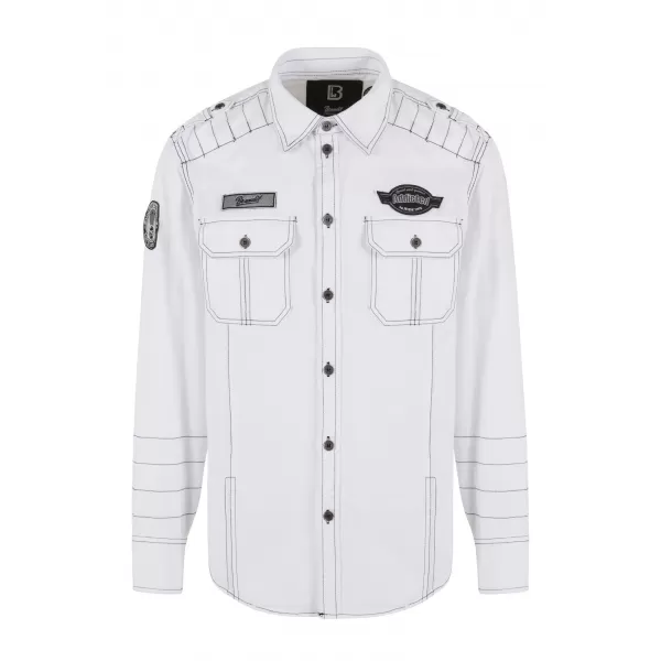  Pánska košeľa BRANDIT LUIS VINTAGE BD4023 WHITE 