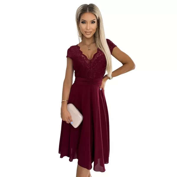  Dámske šaty Numoco Linda 381-5 červené 