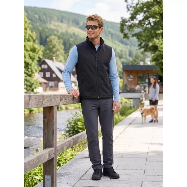  Pánska softshellová vesta ALTISPORT NoPrint NP/ALM8211NJ BLACK/BLACK 