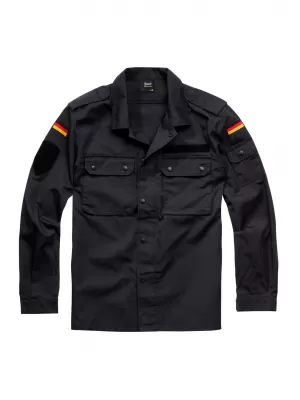 Pánska košeľa BRANDIT BW FELDBLUSE BD4221 BLACK