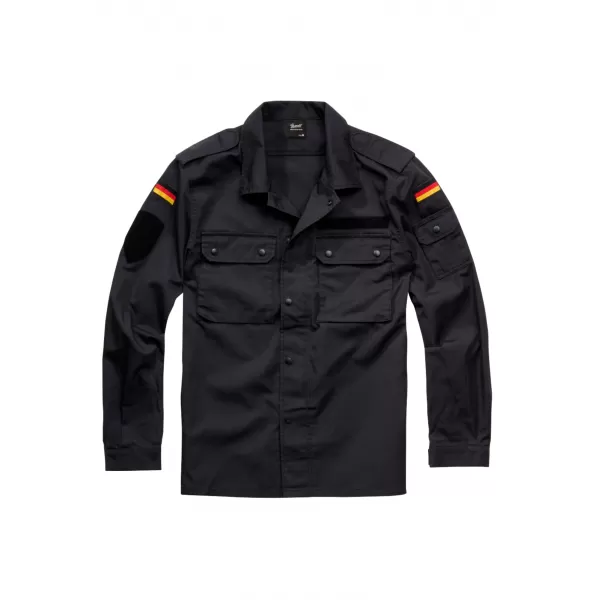  Pánska košeľa BRANDIT BW FELDBLUSE BD4221 BLACK 