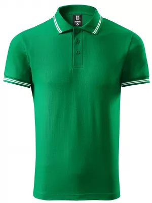 Pánske tričko s golierom ALTISPORT NoPrint NP/ALM912 STREDNE zelená