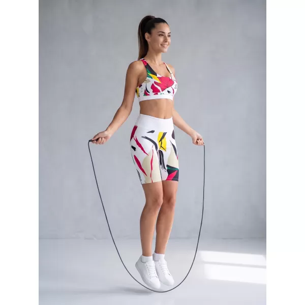  Dámske funkčné legíny nad kolená premium ALTISPORT VOJ/ALW042LEG02 biela 