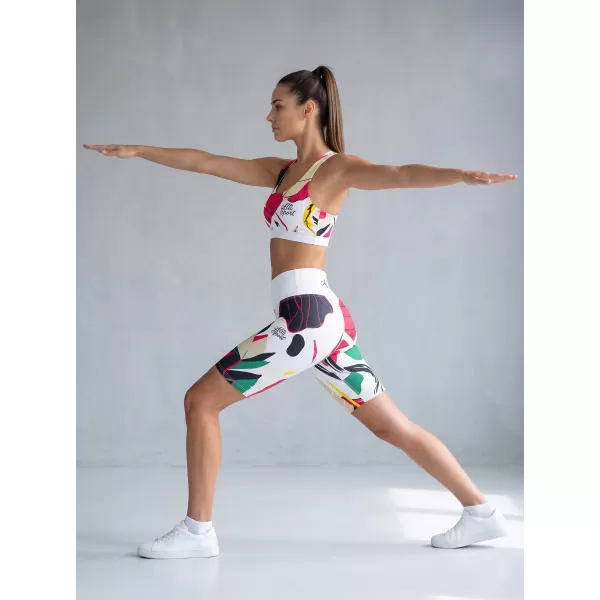  Dámske funkčné legíny nad kolená premium ALTISPORT VOJ/ALW042LEG02 biela 