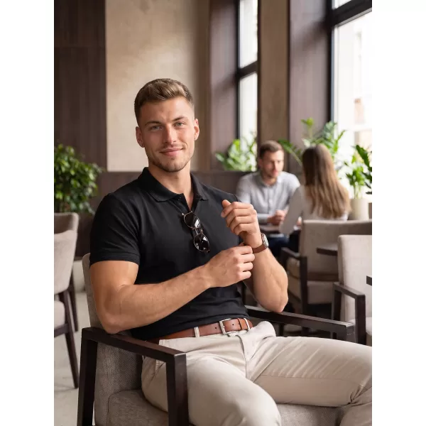  Pánske tričko s golierom ALTISPORT NoPrint NP/ALM302 ANTRACITOVÝ MELIER 