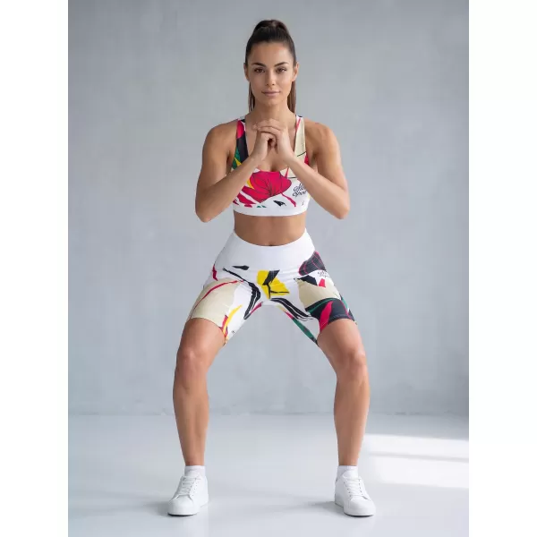  Dámske funkčné legíny nad kolená premium ALTISPORT VOJ/ALW042LEG02 biela 