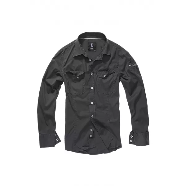  Pánska košeľa Brandit Slim Worker BD4005 čierna 