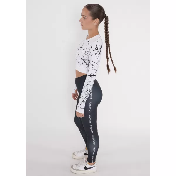  Dámsky funkčný crop top s dlhým rukávom premium ALTISPORT VOJ/ALW034TR04 biela 