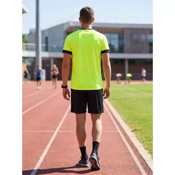  Pánske funkčné prémiové tričko ALTISPORT VOJ/ALM040TR01 NEÓNOVÁ ŽLTÁ 
