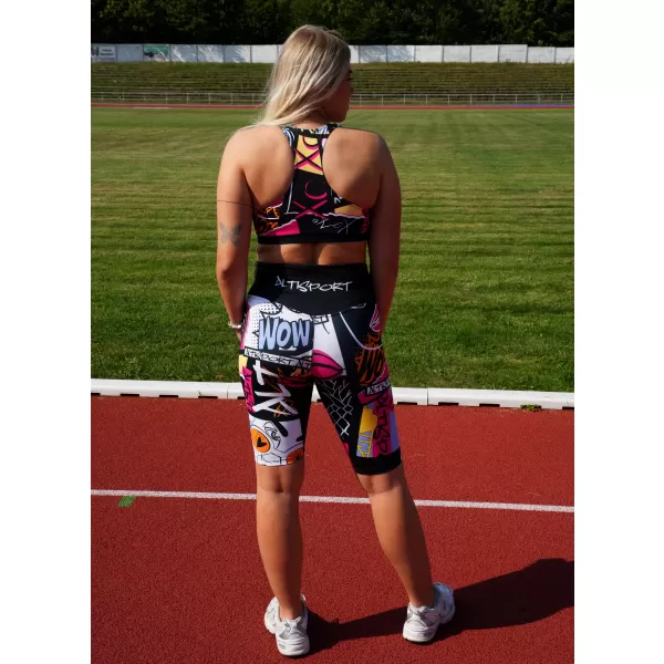  Dámska športová podprsenka premium ALTISPORT VOJ/ALW041POD01 čierna 