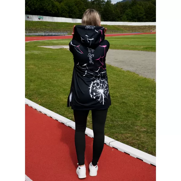  Dámska funkčná mikina premium ALTISPORT VOJ/ALW035MI03 ČIERNA/RUŽOVÁ 