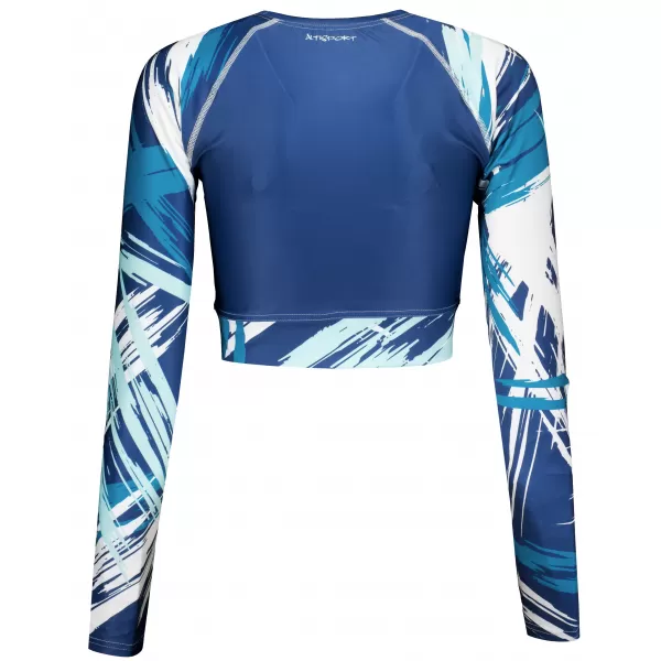  Dámsky prémiový funkčný crop top s dlhým rukávom ALTISPORT VOJ/ALW039TR04 NÁVYKY 