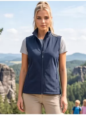 Dámska softshellová vesta ALTISPORT NoPrint NP/ALW7211NJ NAVY/NAVY