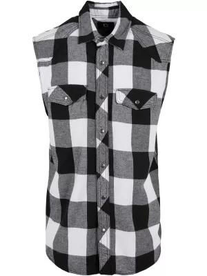 Pánska košeľa BRANDIT BD4031 WHITE/BLACK