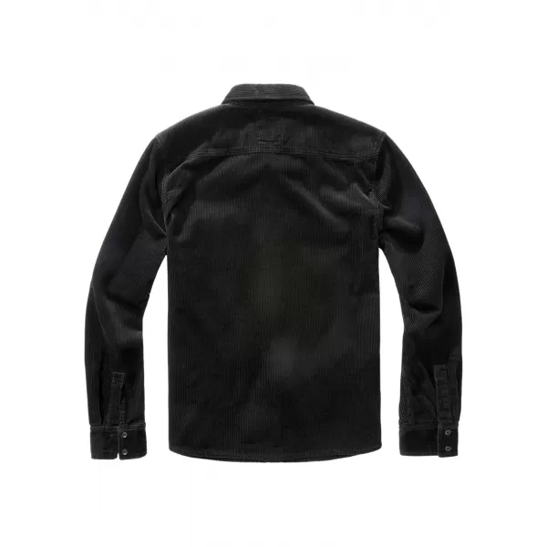  Pánska košeľa Brandit Corduroy Classic BD4035 čierna 