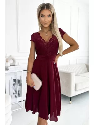 Dámske šaty Numoco Linda 381-5 červené