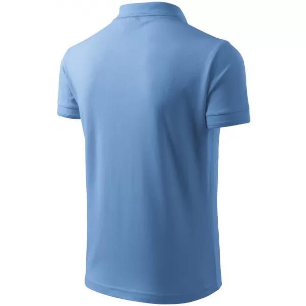  Pánske tričko s golierom ALTISPORT NoPrint NP/ALM302 NEBESKY modrá 