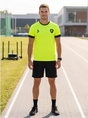 Pánske funkčné prémiové tričko ALTISPORT VOJ/ALM040TR01 NEÓNOVÁ ŽLTÁ