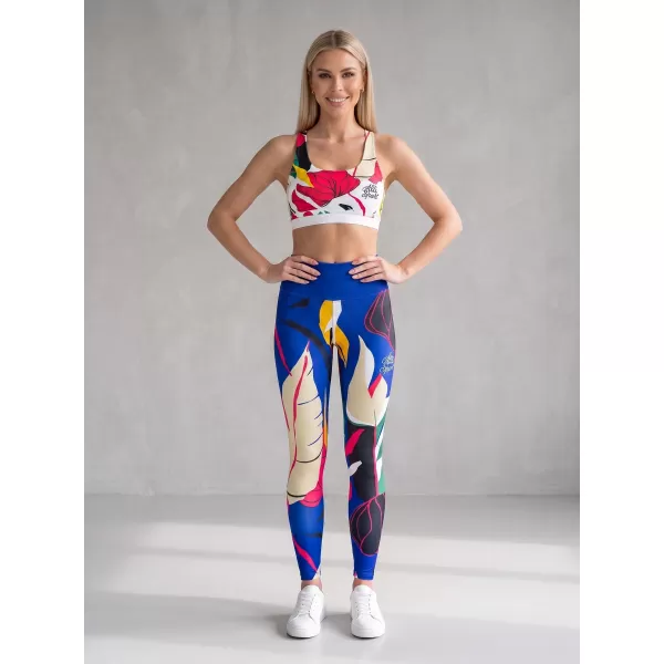 Dámske dlhé funkčné legíny premium ALTISPORT VOJ/ALW042LEG01 modrá 