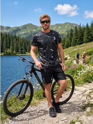Pánske funkčné tričko premium ALTISPORT VOJ/ALM034TR01 čierna
