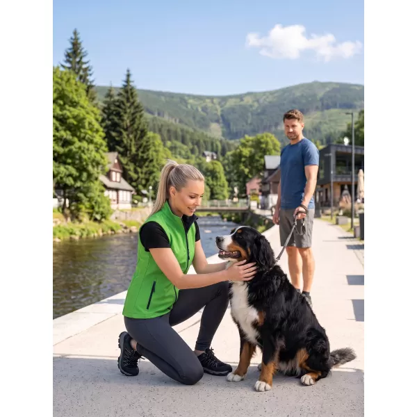  Dámska softshellová vesta ALTISPORT NoPrint NP/ALW7211NJ GREEN/NAVY 