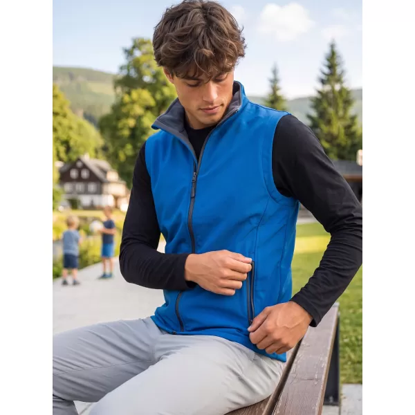  Pánska softshellová vesta ALTISPORT NoPrint NP/ALM8211NJ NAUTIC BLUE/NAVY 