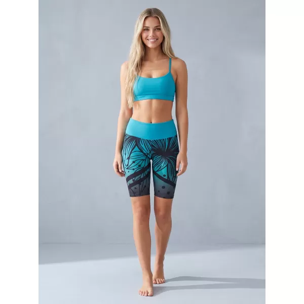  Dámske funkčné legíny nad kolená premium ALTISPORT VOJ/ALW045LEG02 EMERALD/ČIERNA 