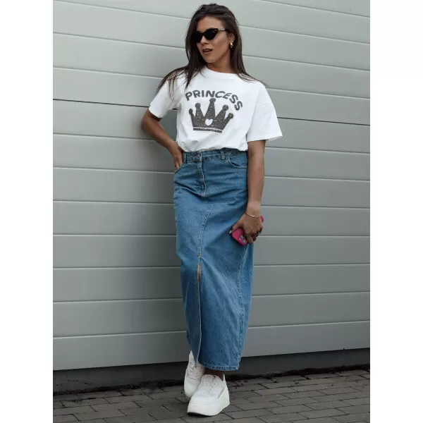  Dámska sukňa DSTREET VICTON CY0465 modrá 
