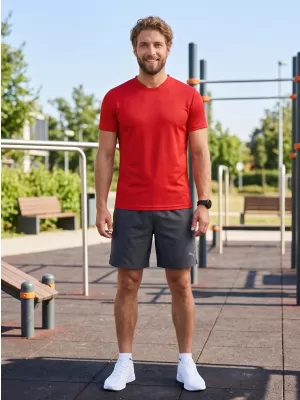 Pánske funkčné tričko ALTISPORT NoPrint NP/ALM421 červená