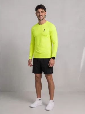 Pánske funkčné kompresné tričko premium ALTISPORT VOJ/ALM000TR03 NEON YELLOW