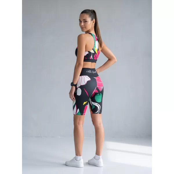 Dámske funkčné legíny nad kolená premium ALTISPORT VOJ/ALW042LEG02 čierna 
