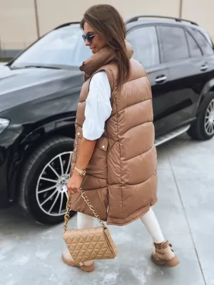 Dámska vesta DSTREET MARIEL TY3016 KARAMEL