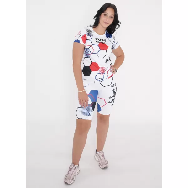  Dámske prémiové funkčné legíny nad kolená ALTISPORT VOJ/ALW036LEG02 HEXA BIELA 