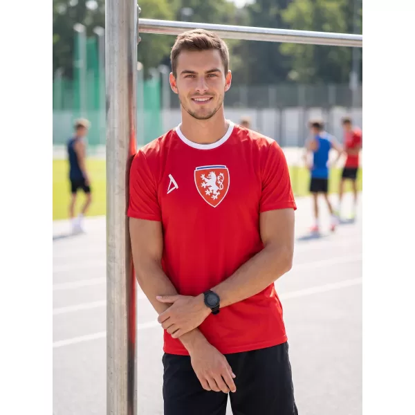  Pánske funkčné prémiové tričko ALTISPORT VOJ/ALM040TR01 ČERVENÁ 